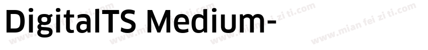 DigitalTS Medium字体转换